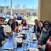 Goodbye lunch for Exchange Student Caroline