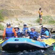 Rafting action shot