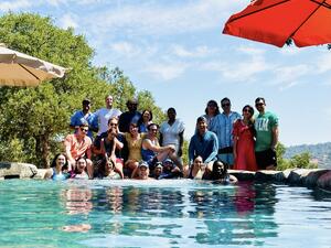 Austin going-away pool party