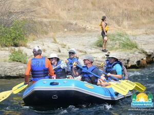 Rafting action shot