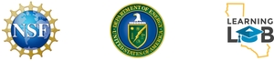 logos of NSF, DOE, and CA Learning Lab